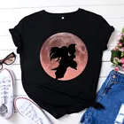 Модная женская Винтажная футболка, футболка Инуяша, футболка Кагоме, футболка с короткими рукавами, футболка сесшомару, топы с рисунком собаки, демона