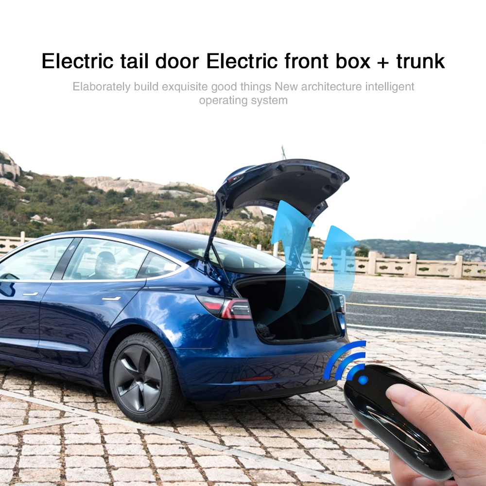

Electric tailgate refitted for Tesla Model 3 series power operated front trunk remote control smart anti-pinching tail gate door