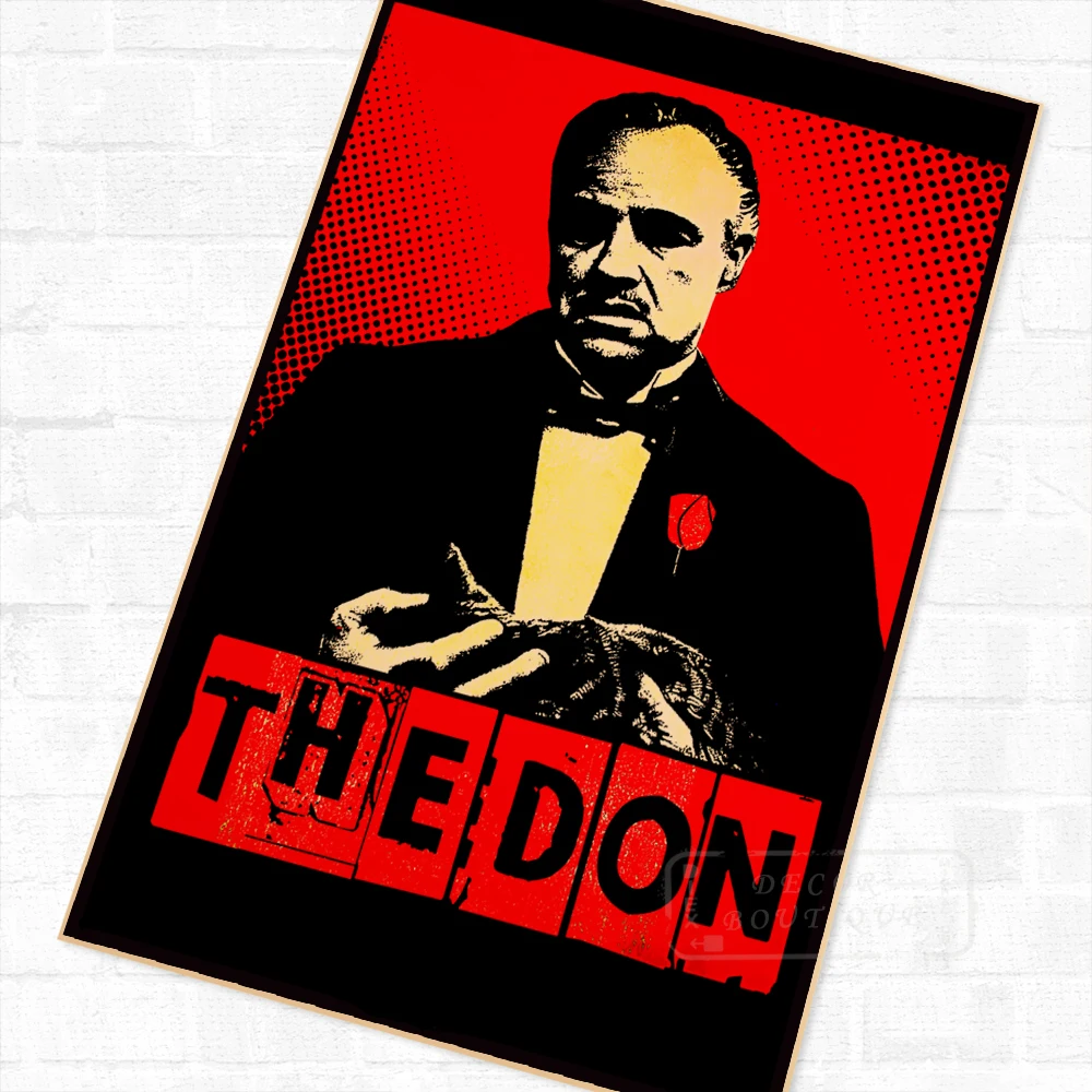 Фильм Дон Крестный отец винтажная Декоративная Настенная картина сделай сам