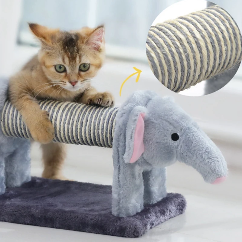 Cat Toy Climbing Furniture Scratching Cute Elephant Lion Shape Interactive Toys Kitten Frame | Дом и сад