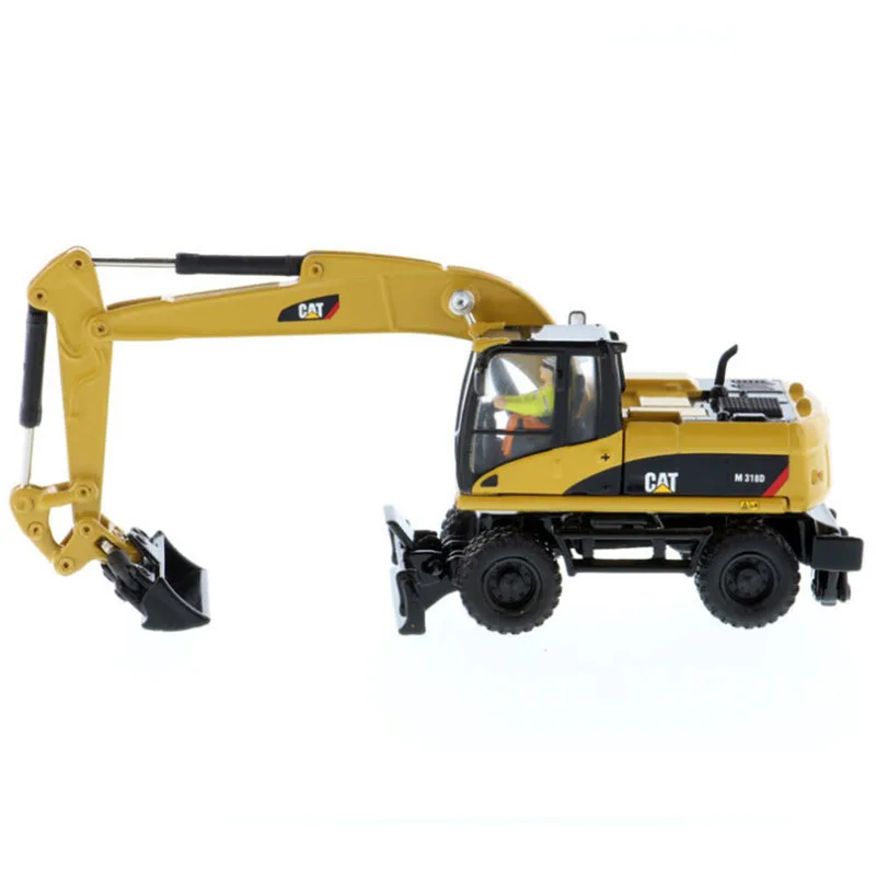 Металлический экскаватор и бульдозер CAT M318D масштаб 87 высокая линия строительная
