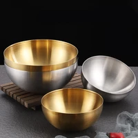 stainless steel salad bowls childrens tableware large capacity soup noodle ramen sugar bowl food container kitchen dinnerware