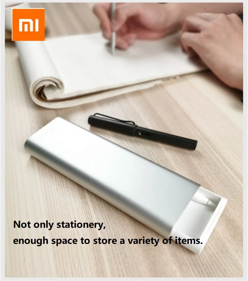 Xiaomi Mijia Youpin MIIIW металлическая канцелярская коробка портативный чехол Ручка алюминиевый корпус кнопочный переключатель для школы и офиса