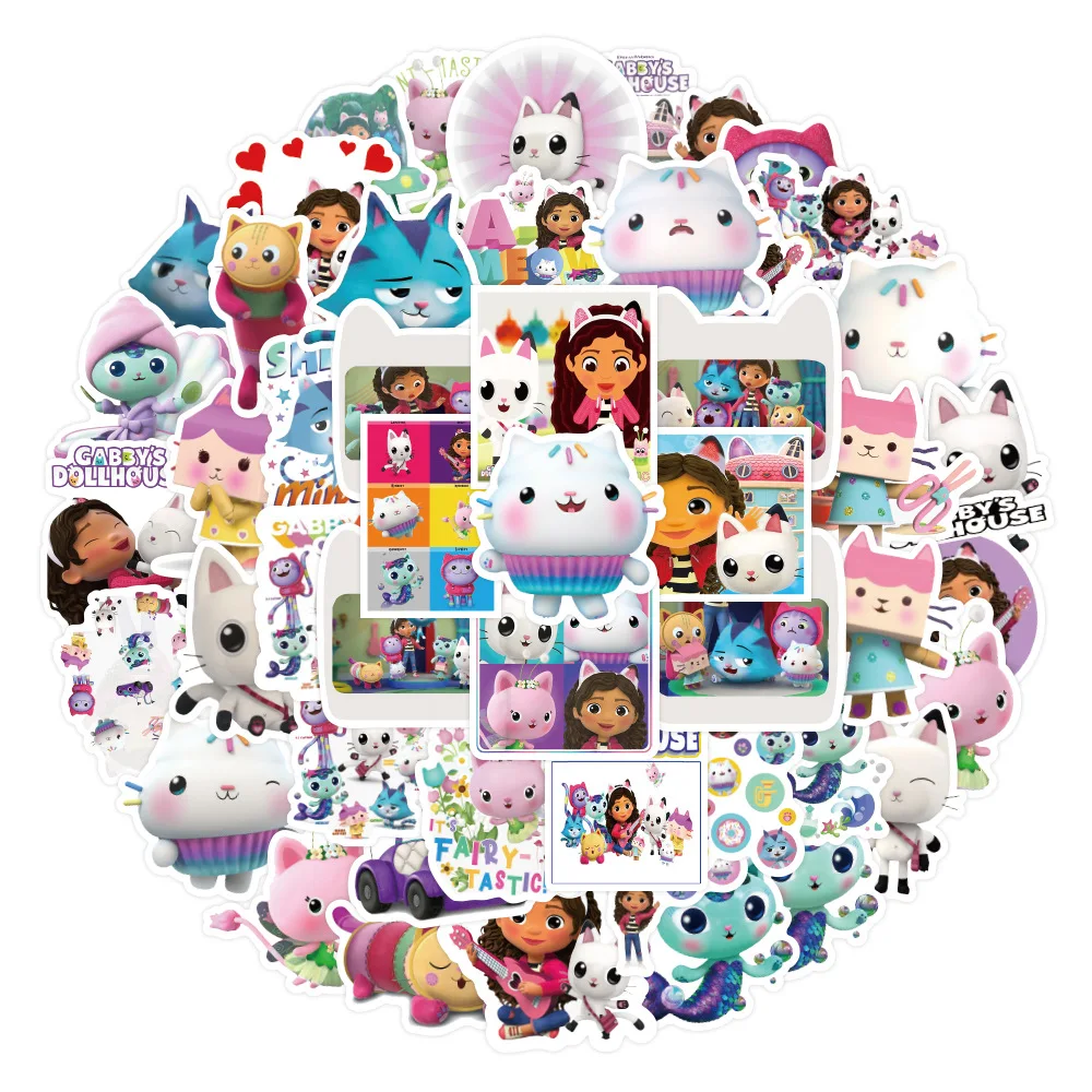 10/30/50 шт. стикеры в виде мультяшного домика Габи граффити милые аниме Стикеры