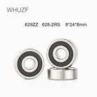 WHUZF 25 шт., высокое качество, ABEC-1 628 2RS 628RS 628-ZZ 628z 628 RS 8x24x8 мм, миниатюрное двойное резиновое уплотнение, радиальный шарикоподшипник