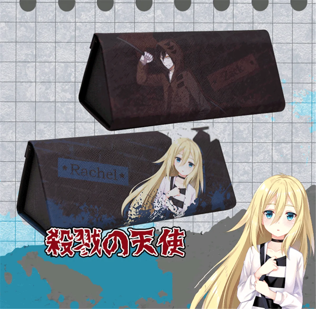 Japanese Style Cartoon Anime Angels of Death Rachel Gardner Glasses Eyewear Case Cover Portable Protector Pencil Bags