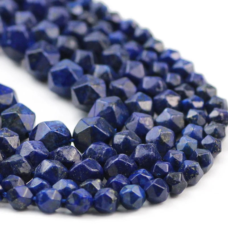 

Натуральный камень граненый Lapis lazuli прокладка 6/8/10 мм круглые бусины для бижутерии, материал для рукоделия браслет ожерелье аксессуары