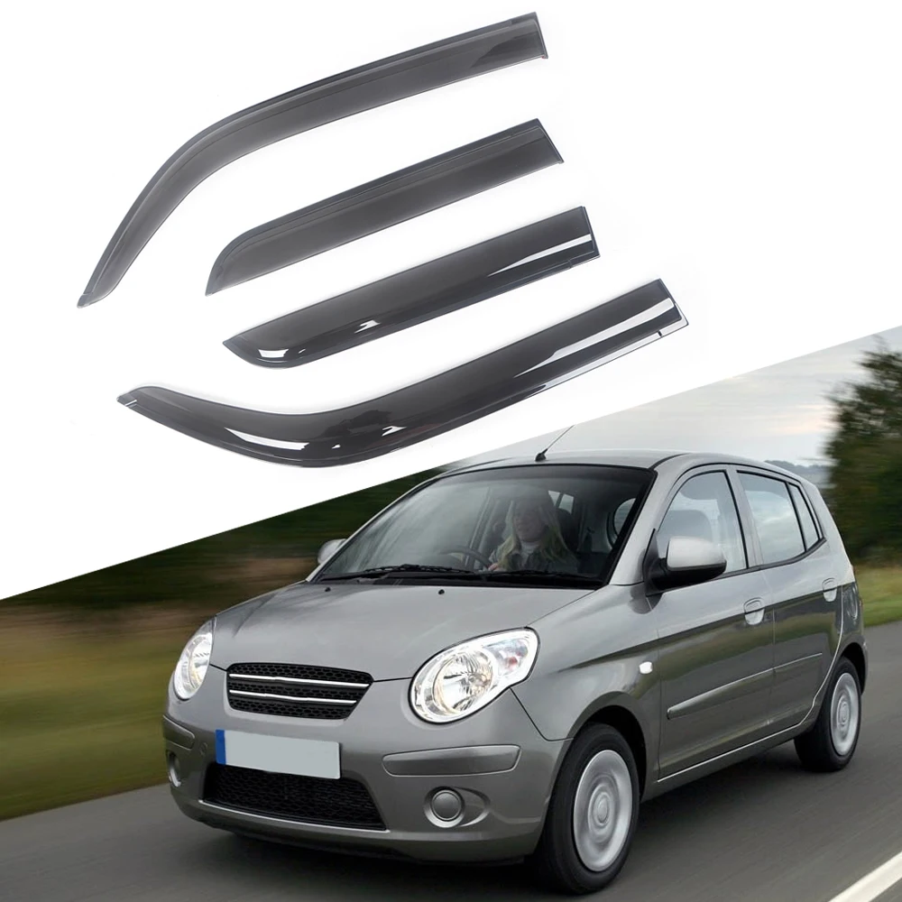 

Козырек автомобильный тонированный черный для Kia Picanto Morning 2005-2019
