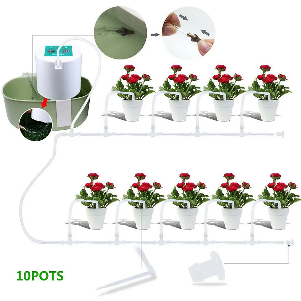 1PC Auto Drip Irrigation Watering System Automatic Spike for Plants Flower Indoor Household Waterers Bottle Tools 30 | Дом и сад