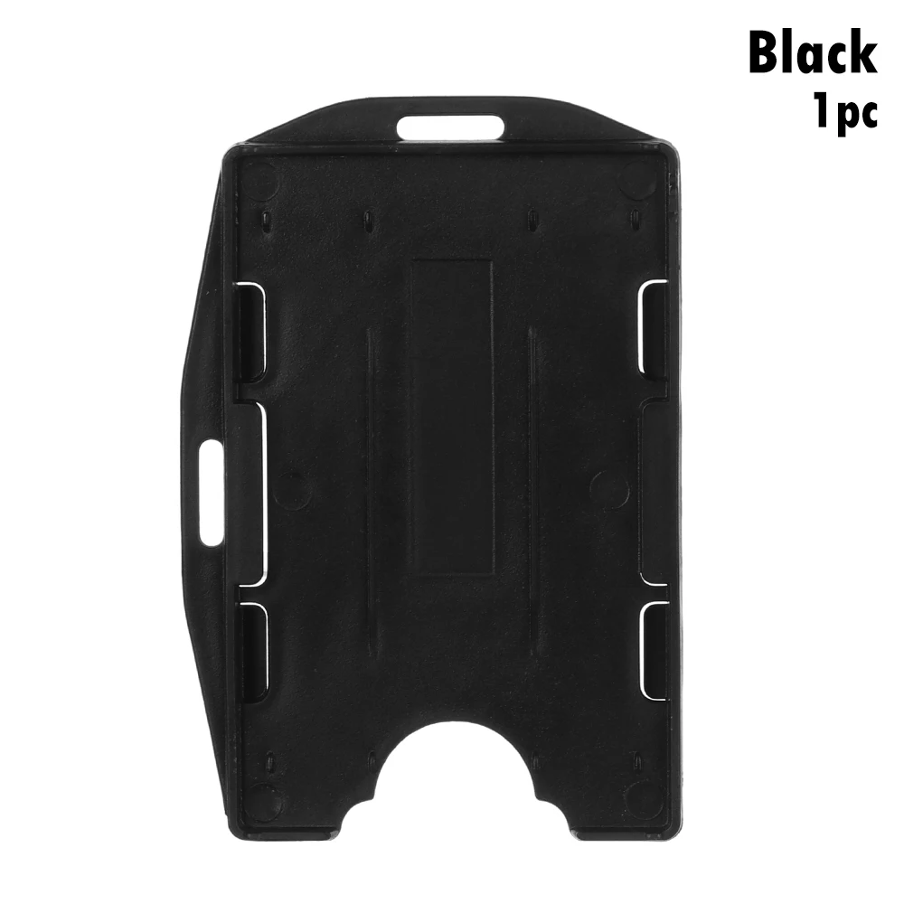 Type 4-black 1 шт Унисекс Многофункциональный жесткий пластиковый двухсторонний ID-карта унисекс значок рабочий ID держатель для карт прочный защитный чехол - Цвет: Type 4-black