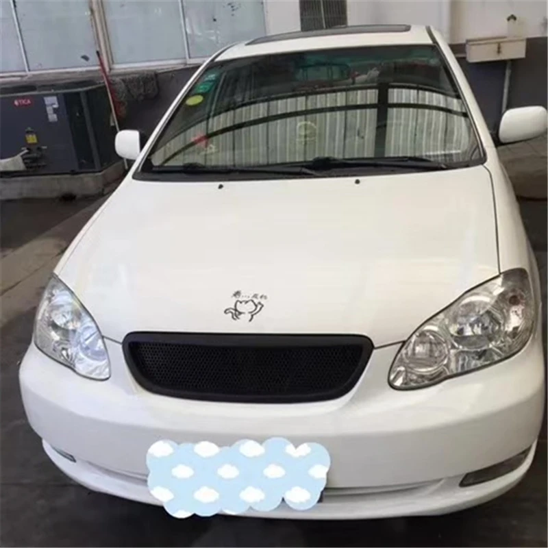 Использование для Toyota Corolla EX racing grills 2004-09 год Глянцевая углеродная волоконная арматура Передняя Центральная гоночная решетка крышка аксессуары