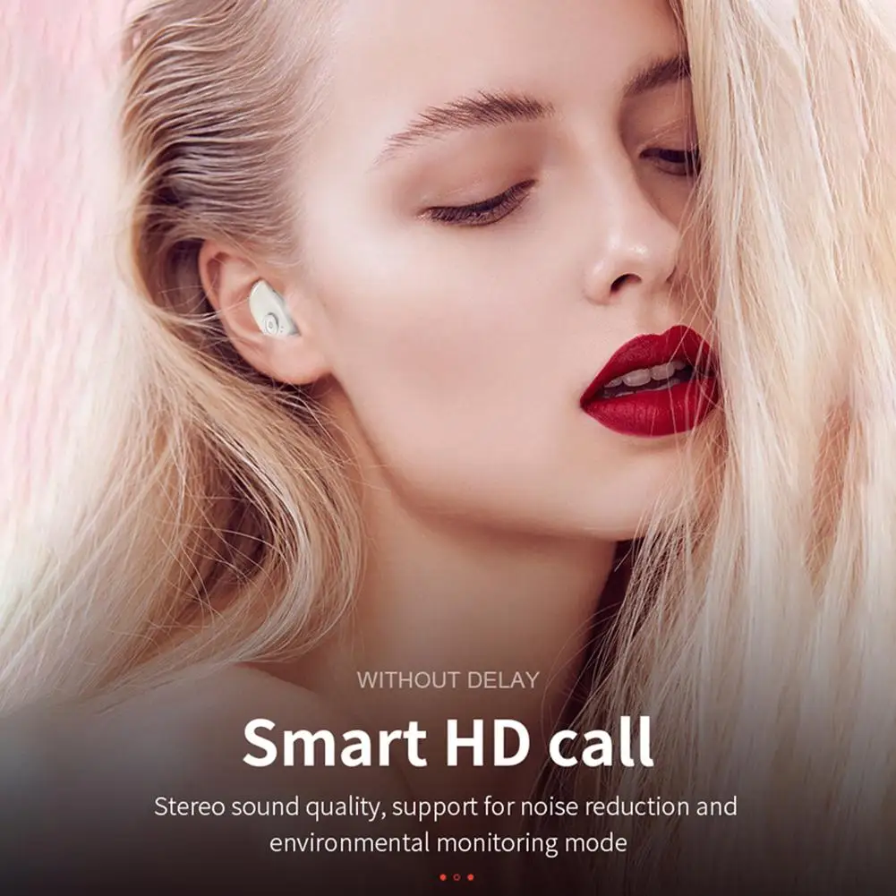 Мини наушники Tws беспроводные Bluetooth 5 0 HD стерео звук с микрофоном зарядная коробка