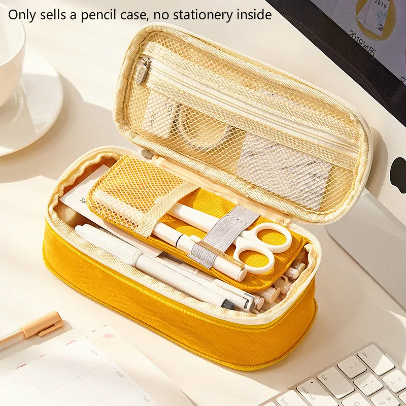 Простой искусственный чехол для карандаша/чехол карандаша большой емкости