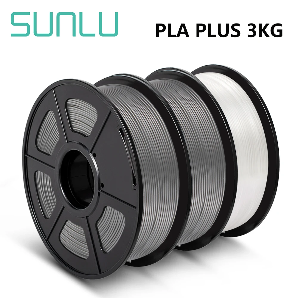 Наполнитель для 3D ручки SUNLU 3D PLA PLUS, 1 кг 1,75 мм + 3 рулона материалов для 3D ручки, нить с катушкой, экструдер, Филамент для рукоделия «сделай сам»