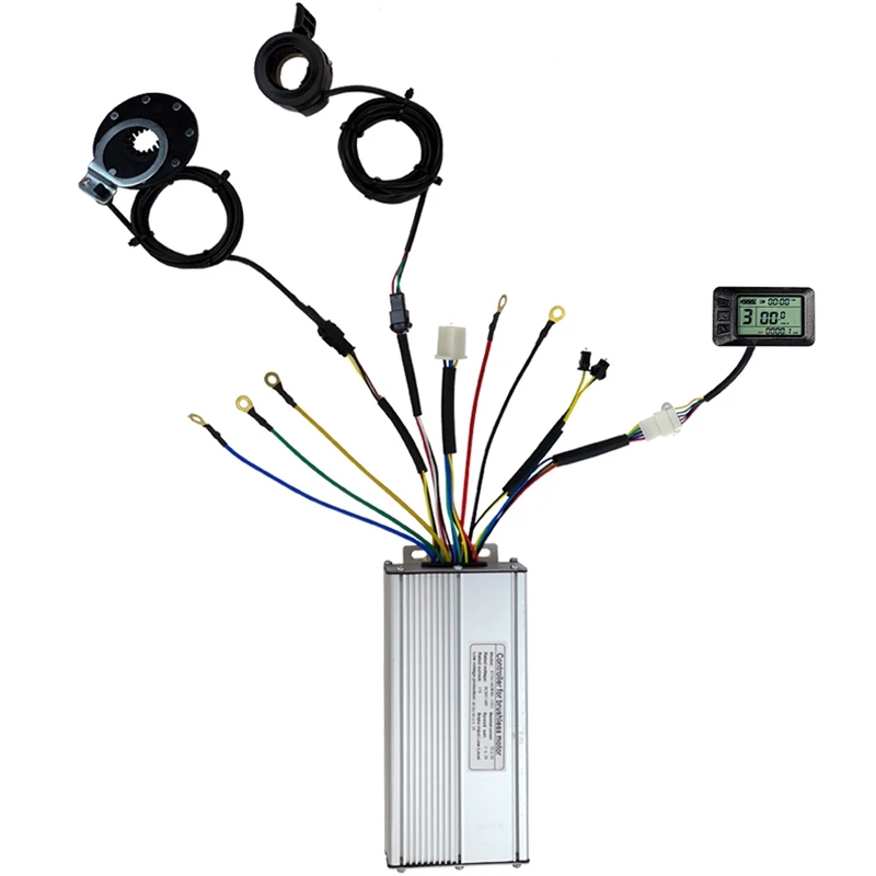 

36V/48V 1500W 35A Electric Bicycle Sine Wave Controller KT LCD7 Display&Thumb Throttle and Sensor SM Accessories