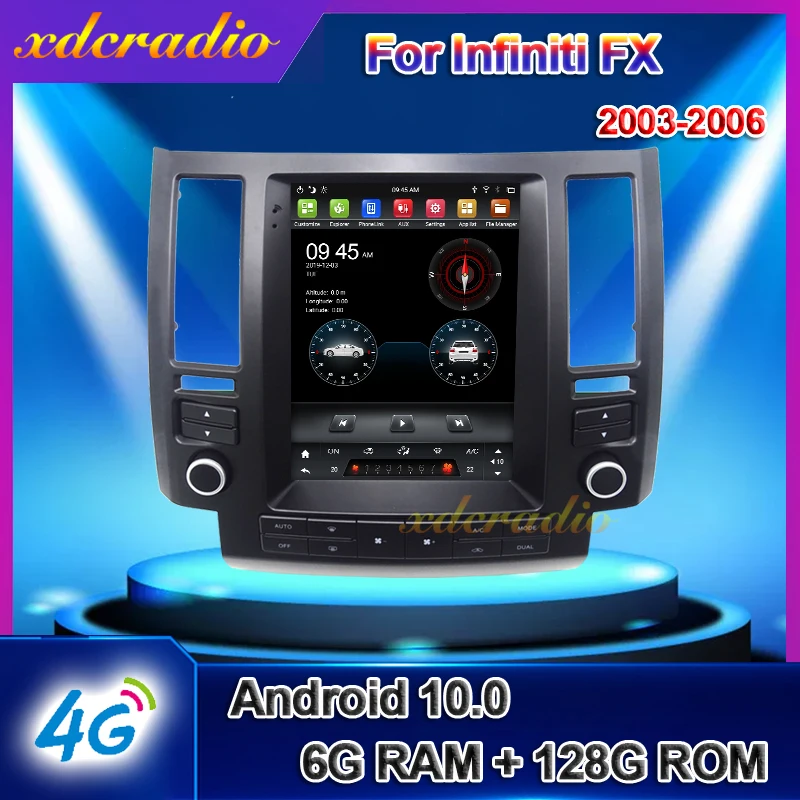 Xdcradio 10 4 &quotТесла стиль вертикальный экран Android 0 для Infiniti FX FX35 FX45 автомобильное