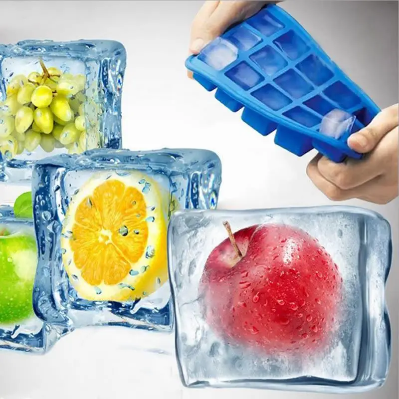 Силиконовые кубики льда 15 полости DIY кубик поддоны формы для ледяных конфет торт