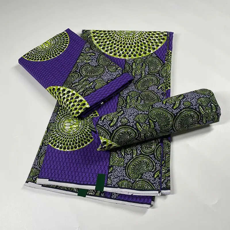 

100% хлопка африканская печать воск ткань высокое качество Анкара настоящий воск для ткани с принтом в виде ткани 6 ярдов NN1204-15