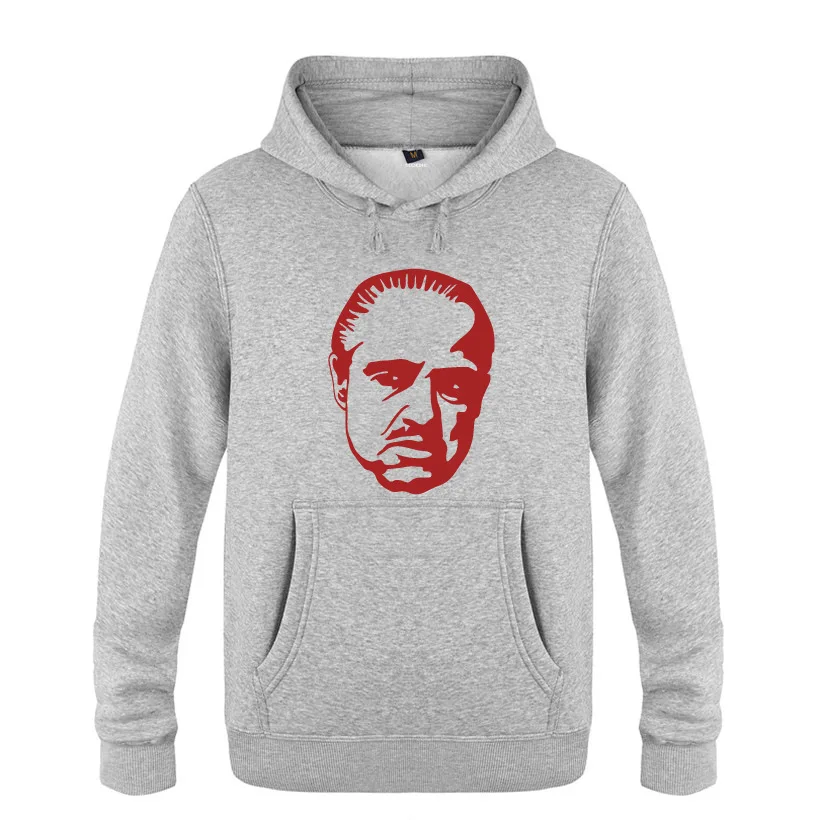 

THE GODFATHER Mafia Hoodie Men Fleece Long Sleeve Hooded Sweatshirt Winter Hip Hop Fitness Pullover Streetwear Moleton Masculino