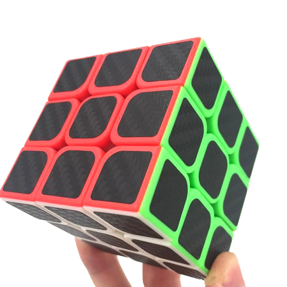 3x3x3 куб Гладкий Стикер из углеродного волокна крутые детские игрушки для детей рождественские подарки