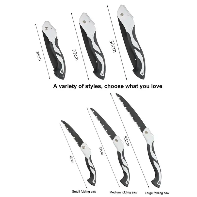 

Универсальная Нескользящая Складная ручная пила для резки дерева деревообрабатывающие режущие инструменты острые лезвия для кемпинга пеш...