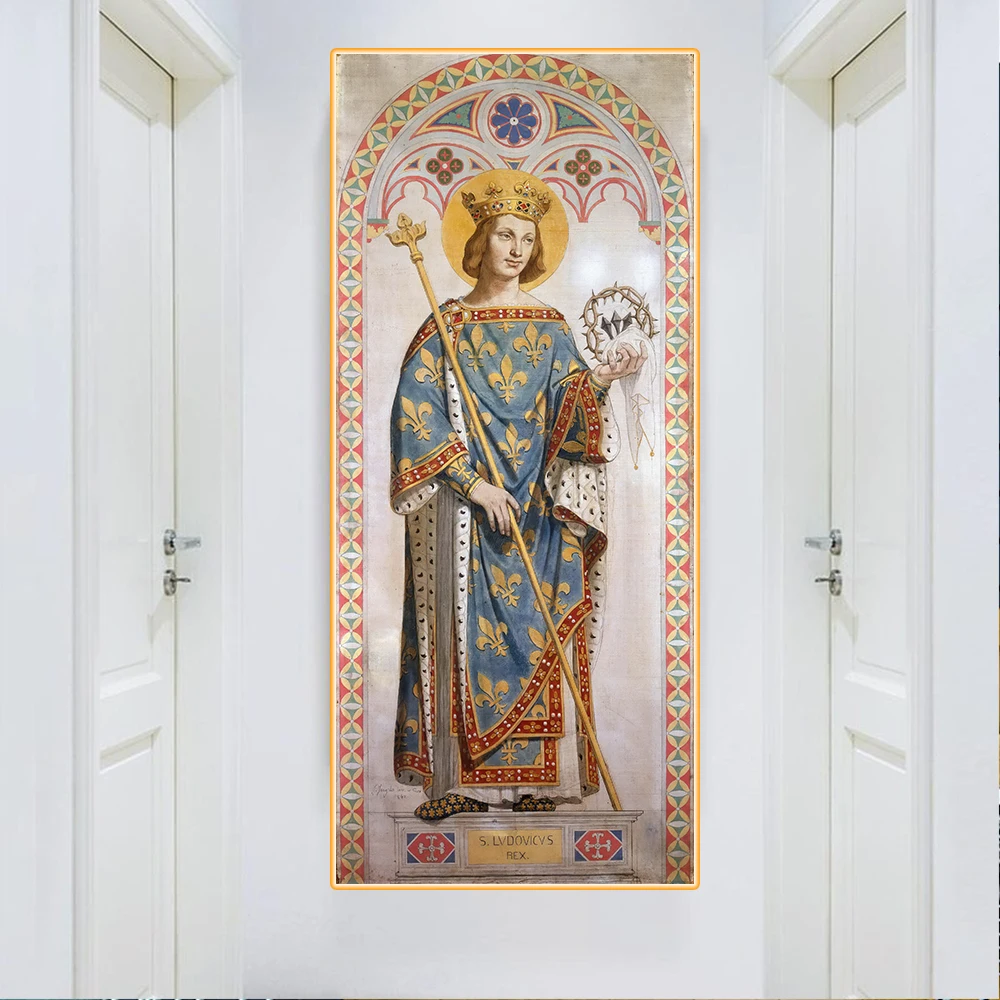 Citon Ingres 》 Saint Louis King of France картина маслом на холсте всемирно известная современное