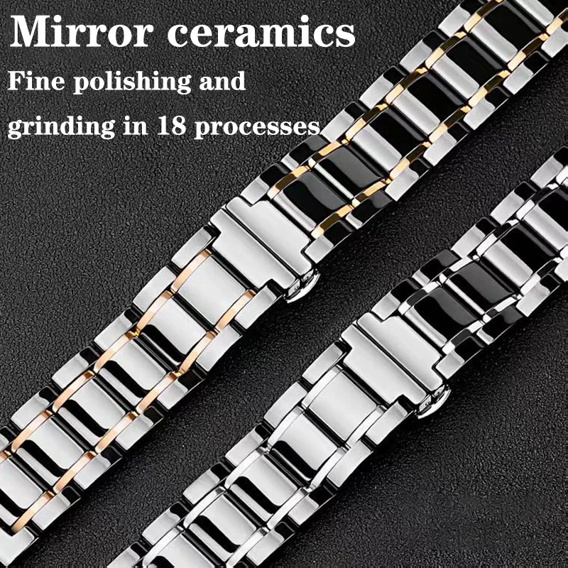 Ceramic Watchband for Apple Watch band 44mm 42mm Smart Watch Link Strap Bracelet Ceramic Watchband iWatch series 5 4 3 40mm 38mm