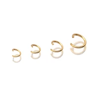 100pcs stainless steel gold plated jump rings open loops connectors necklace earring repairs for diy jewelry making supplies