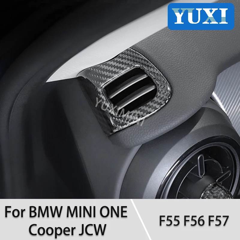 

2 шт., автомобильные защитные наклейки из углеродного волокна для BMW MINI ONE Cooper JCW F55 F56 F57, автомобильные аксессуары для интерьера