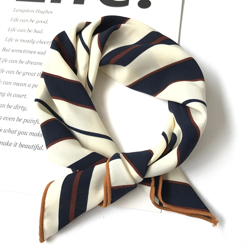 Бесплатная доставка 50*50 см высокое качество Шелковый шарф для женщин