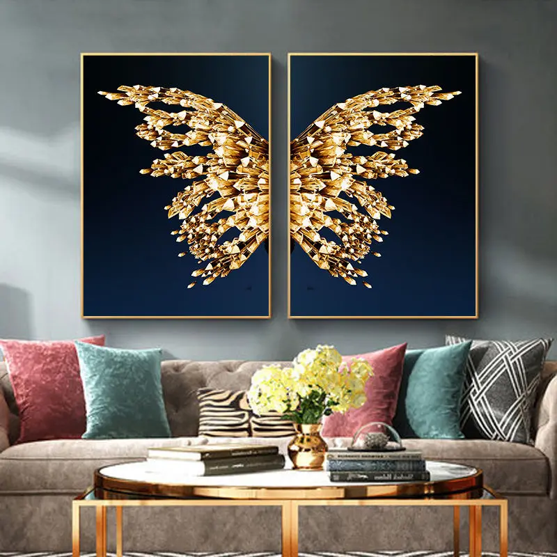 

Abstract butterfly wings Scandinavian wall art minimalist printed artistic poster Nordic decor image living room decor Unframed