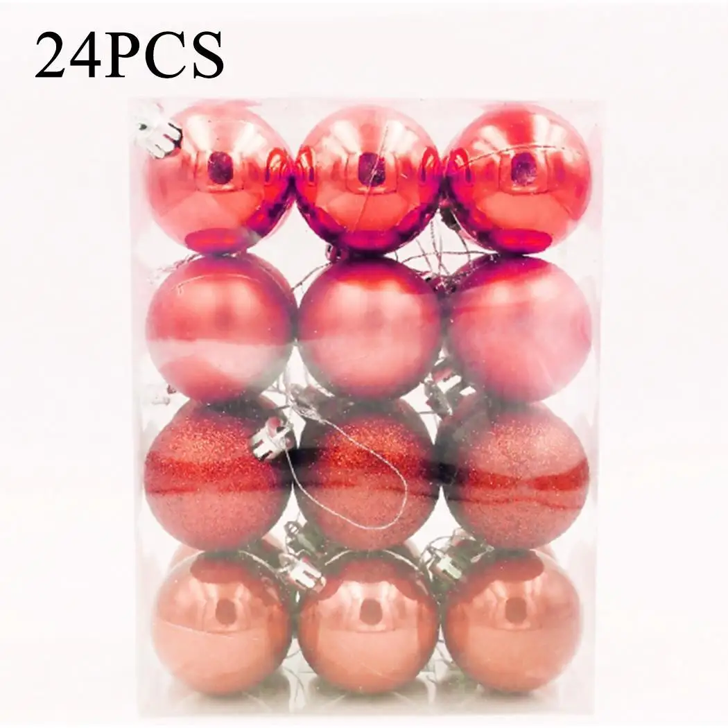 24 шт. Рождественский шар Рождественская елка кулон