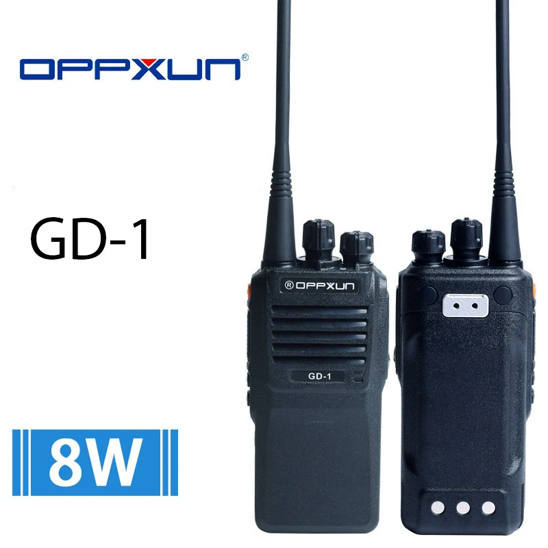 

OPPXUN Walkie Talkie Waterproof 400-470 MHz UHF OPX GD-1 GD1 16 CH Portable Two Way Ham CB Radio Long Distance for Hunting 10KM