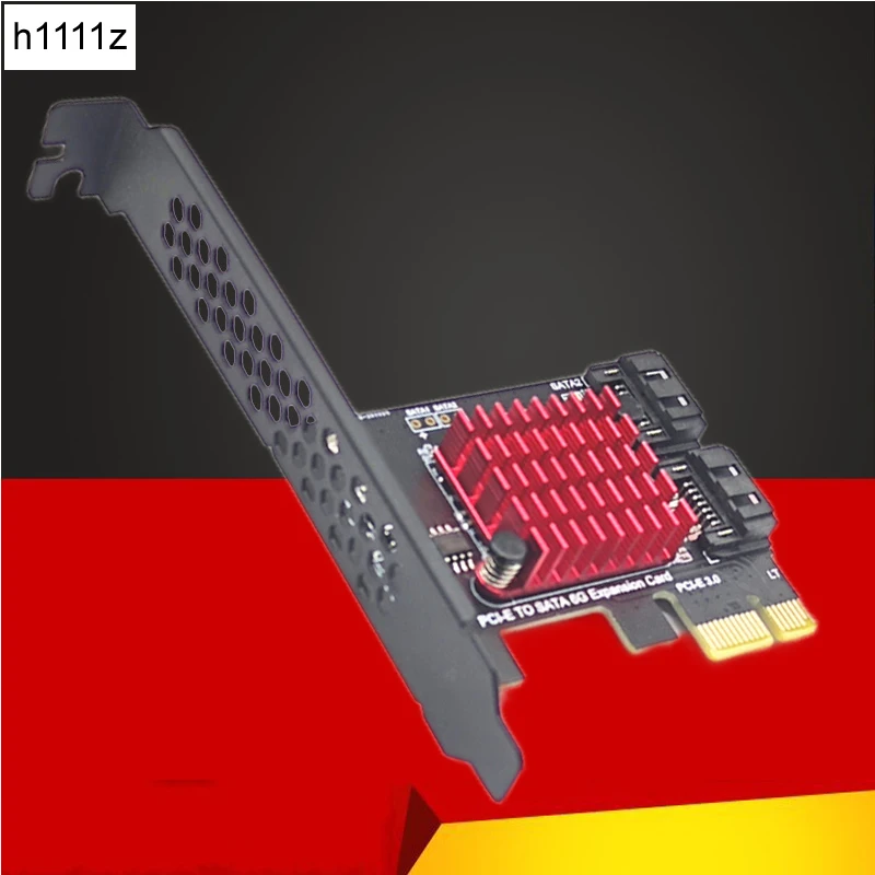 

Chia Mining SATA PCI e Adapter 2 Ports SATA 3.0 to PCIe x1 Expansion Card SATA3.0 PCIe PCI-e Converter JMB 582 Chip Add on Cards