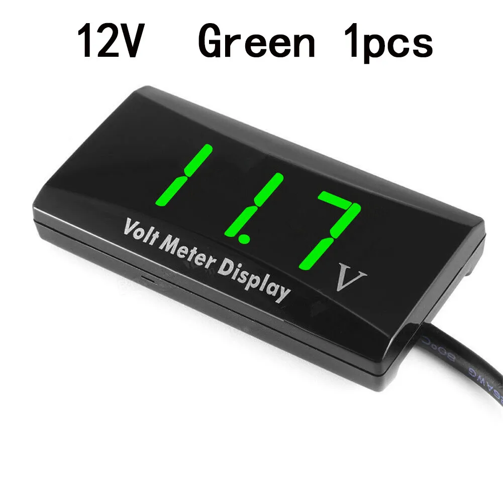

1pcs Multi-Color 12V Digital LED Display Voltage Surface Panel Meter For Auto Car Mobile Power Voltage Tester Detector