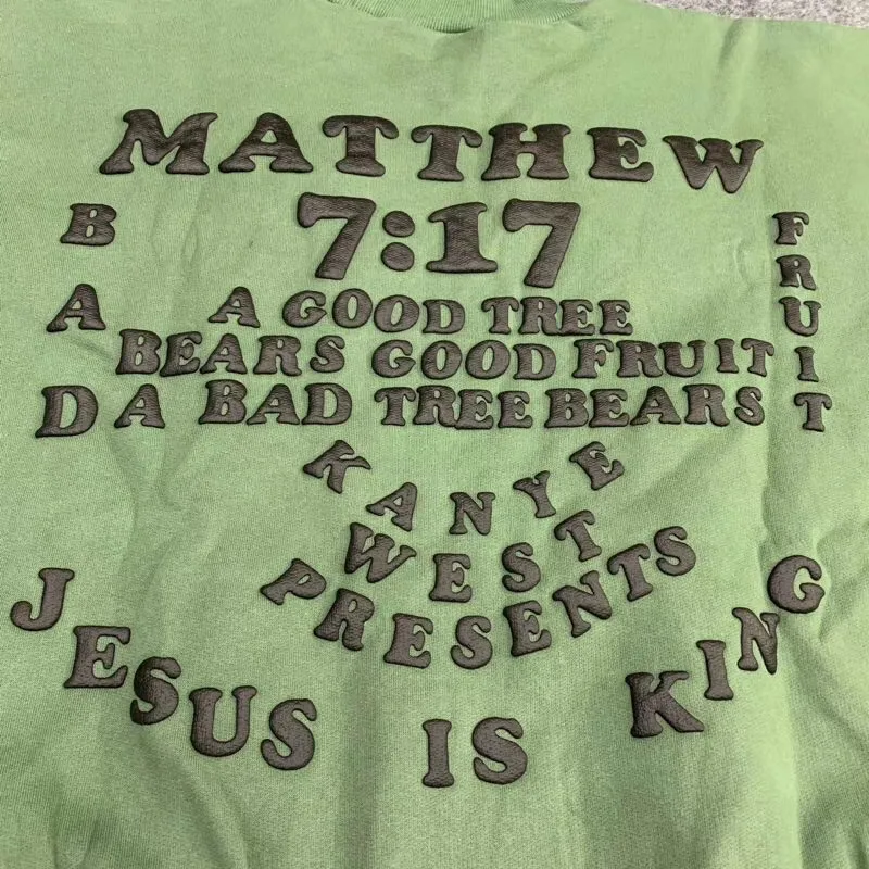 Цельный без швов Канье Уэст CPFM для Иисуса король свитшоты мужчин женщин 1:1