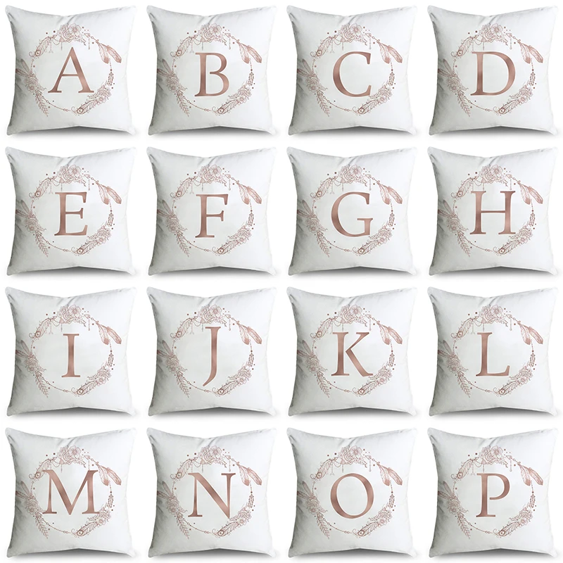 Декоративный чехол в виде английского алфавита|Наволочки| |