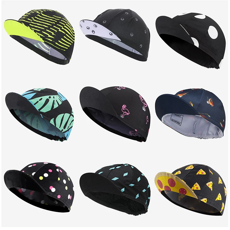 

Funny Cycling Caps Headdress Classic Bike Wear Hats Chapeau Summer Breathable Bicycle Cap Free Size Be Elastic Headwear Headgear
