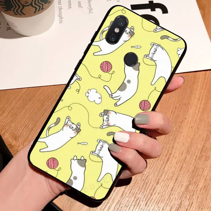 

Cute cat Pattern Phone Case For Xiaomi Redmi 7 8 9t a3 9se k20 mi8 max3 lite 9 note 9s 10 pro