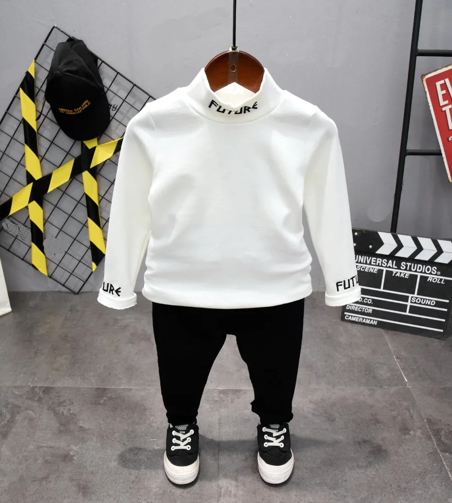 Детские футболки для мальчиков Одежда детей на весну-осень Пижама маленьких