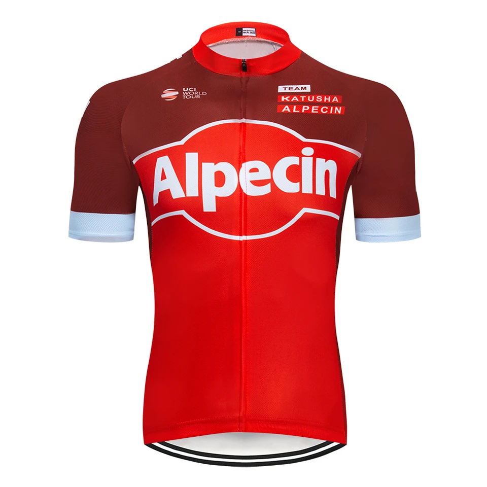 etixxl Cycling team Clothing Bike jersey Quick Dry Mens Bicycle shirts short sleeves pro Cycling Jerseys bike Maillot - Color: Brown