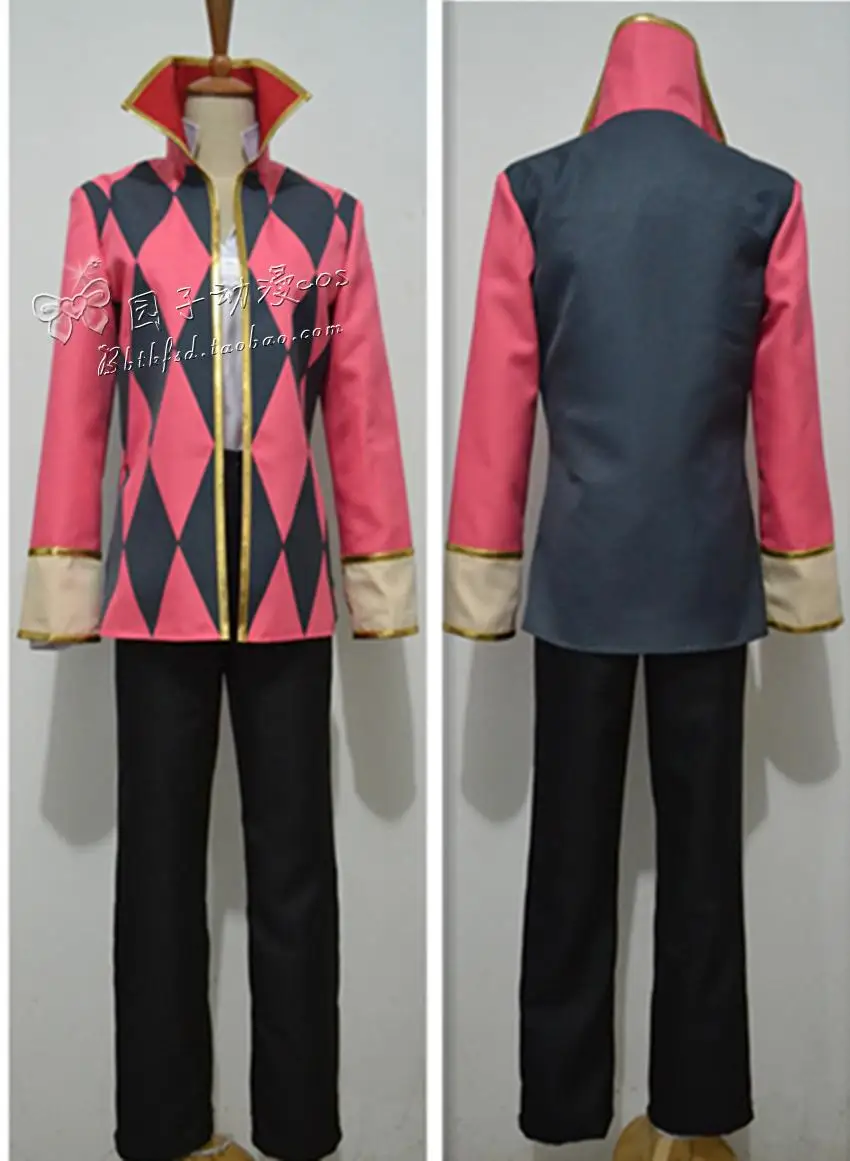 

Howl's Moving Castle Cosplay Costume Howl Uniforms Tartan Coat Full Set Jacket Shirt Pants Anime Cosplay Women Men and wig