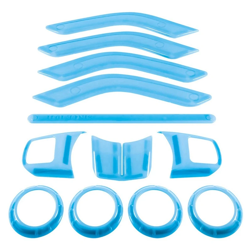 (Светильник синий 12 шт.) украшение для автомобиля рулевое колесо и центральная