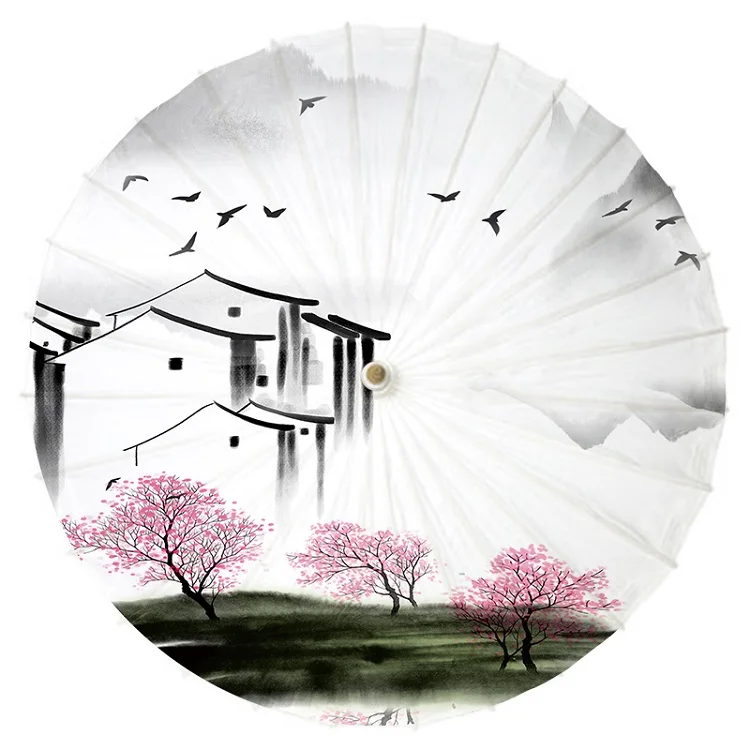 Традиционный китайский художественный зонт масляная бумага окрашенный