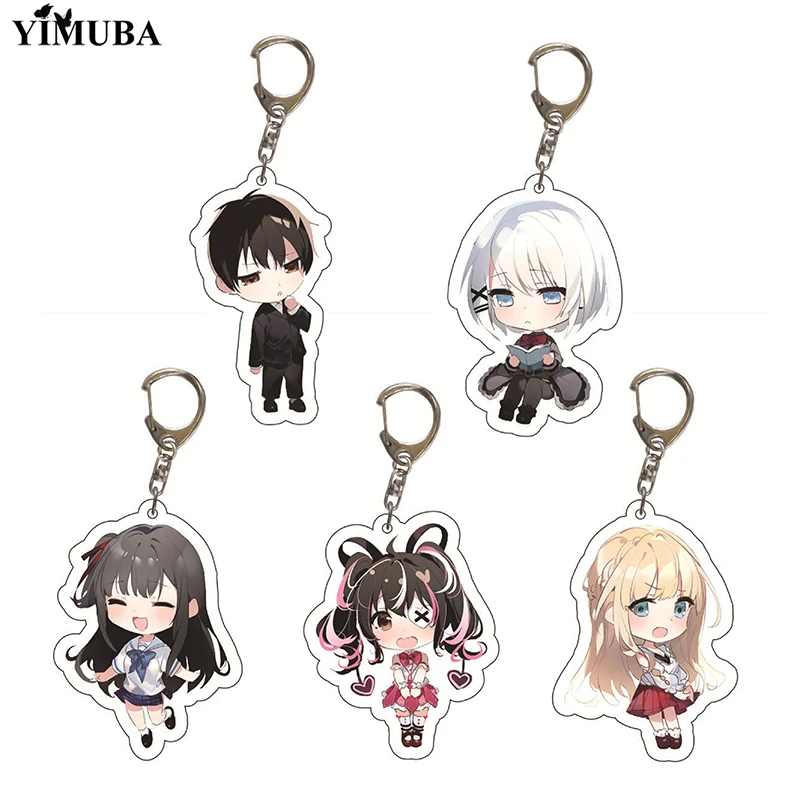 Брелок для ключей с персонажами аниме детектив уже мертвый акриловый фигурками