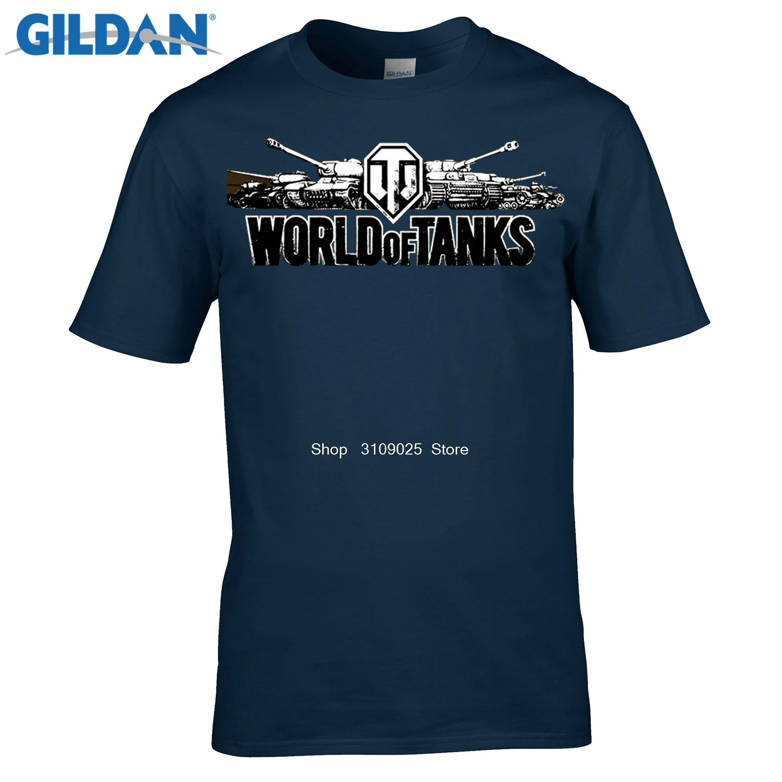 Дизайнерская футболка WORLD OF TANKS черная с логотипом WOT топ из хлопка и лайкры