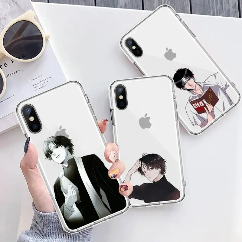 

Chrollo Lucilfer Chains HxH anime Phone Case Transparent for iPhone 6 7 8 11 12 s mini pro X XS XR MAX Plus