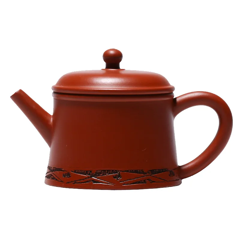 

Exquisite new hand-painted teapot handmade Yixing vermilion clay sketch Xiangyun purple clay teapot kungfu tea set gift