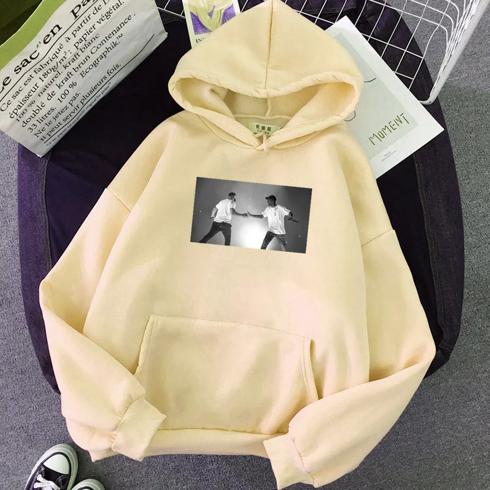 

2021 Drake and Travis Scott Hip Hop Style Hoodie for Woman New Arrival Funny Rapper Hoodies Sweatshirt 100% Cotton EU Size Tops