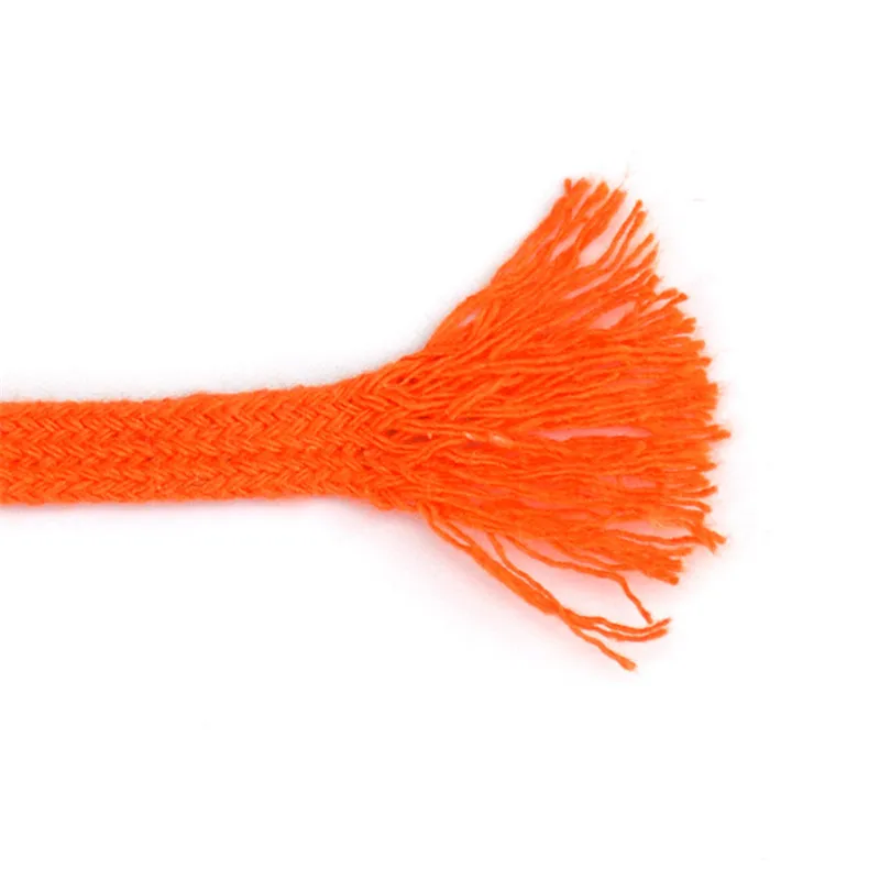 Хлопчатобумажная Веревка 10 мм витая плоская плетеная веревка многоцветная для